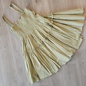 Asos Design Sleeveless Smocked Boho Fairycore Open Back Mini Dress, Sz‎ 12